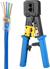 Cleste sertizat RJ45 cat7 cat6 cat5 Pass Through rj11 rj12 foto