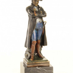 Napoleon colorat-statueta din bronz pe un soclu din marmura BG-27