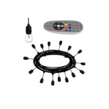 Cumpara ieftin Ghirlanda tip sirag de becuri exterior/interior, 15 LED, 21 moduri iluminare, multicolor, 220-240V, IP65, 15 m