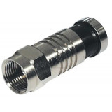 Mufa F metal pentru RG6 / RG59 compresie