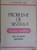 PROBLEME DE SINTAXA LIMBA ROMANA. FISE DE MUNCA INDIVIDUALA-MARIA EMILIA GOIAN-105155