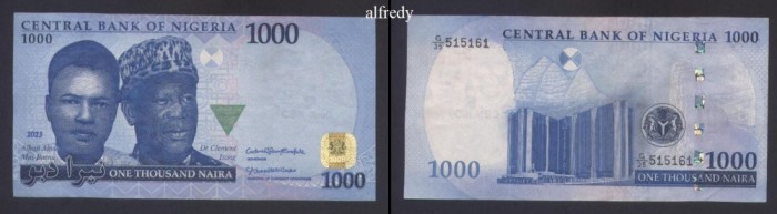 Nigeria 2023, 1000 Naira
