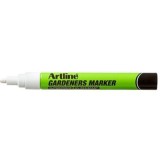 Marker ARTLINE, pentru gradinari, corp plastic, varf rotund 2.3mm - alb