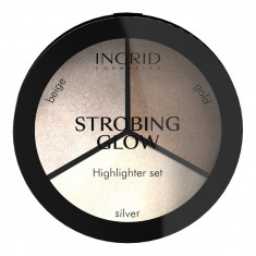 Paleta iluminatoare 3 culori Ingrid Strobing Glow 15 g, art 23707