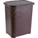Cumpara ieftin Cos de rufe din plastic, Heinner, 45 L, 35.5 X 41 X 46 cm, Maro