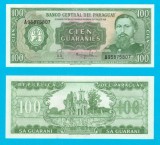 Paraguay (p#205) 100 Guaranies 1982 UNC &#039;Humaita&#039; serie: A95875807