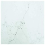Cumpara ieftin Blat masa alb 30x30 cm 6 mm sticla securizata design marmura