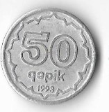Moneda 50 qapik 1992 - Azerbaijan