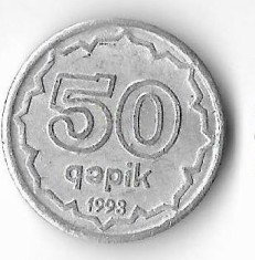 Moneda 50 qapik 1992 - Azerbaijan foto