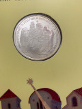 Felicitare medalie Crăciun religios 2009 argint, Monetăria Statului