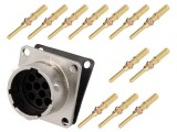 Conector Circular RT360 Soclu Tată Crimpat 12 PIN 13A IP67