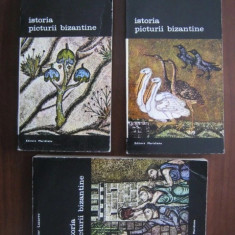 VICTOR LAZAREV - ISTORIA PICTURII BIZANTINE - VOL.1/2/3 - SET COMPLET