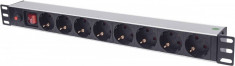 PDU Intellinet 19inch 1U Black Silver foto