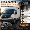 Husa Capota Piele Ecologica Citroen Jumper 2002-2007 Negru Protectie Auto