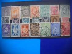 HOPCT LOT NR 565 GRECIA REGAT-21 TIMBRE VECHI-STAMPILAT