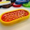 Sapuniera 3D, model Wave, Galben Rosu