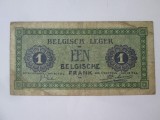 Rara! Belgia 1 Franc 1946 Armata Belgiana,bancnota din imagini la cel mai mic pret