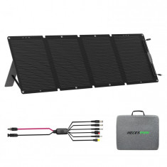Panou solar portabil Necespow Solar Panel Portable 120W, IP65, Material ETFE, Pliabil in 4 bucati