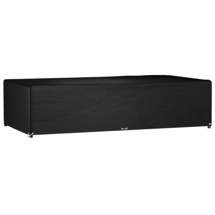 vidaXL Husă pentru mobilier grădină, 12 ocheți, 315x160x75 cm, pătrat 319309