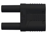 Conector banană 4mm 32A 1kVAC negru
