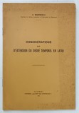 CONSIDERATIONS SUR D 'EXTENSION DU DEGRE TEMPOREL EN LATIN par N. MARINESCU , 1936