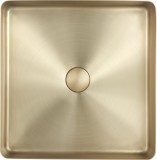 Lavoar Handmade Inox SanDonna HD4040 Auriu 440x440 mm Adancime 120 mm