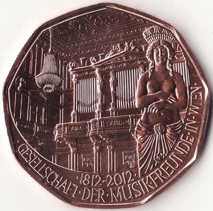 Moneda - 5 Euro 2012 - Societatea de iubitori ai muzicii