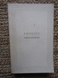 Eminescu - Proza literara (1964)