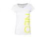 Tricou Dama Adidas NEO Alb Verde Lime 2XS Bumbac Casual Sport