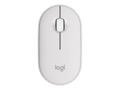 Logitech Pebble Mouse 2 M350s , Wireless Bluetooth 5.2 LE, 1000 DPI, SilentTouch, Tonal White