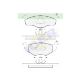 Set placute frana Icer 181178, parte montare : Punte Fata