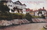 Salutari din Baile Slanic-Moldova. Vilele Scurtu si Pandrea (circulata 1924)