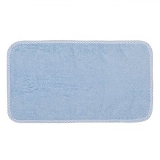 Prosop Baie, Model Carouri, Bumbac, Culoare Albastru, Dimensiuni 30x50cm
