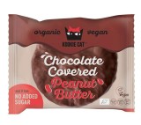 Cookie cu crema de arahide invelita in ciocolata bio 50g Kookie Cat