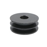 Fulie cu 2 caneluri pentru motor 13 CP, ax cu pana 25 mm