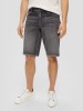 Pantaloni scurti barbati de blugi cu talia medie si croiala Regular fit, Gri inchis, W38