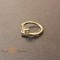 Inel Sigiliul Puterii design regal cu cristale zirconia albe - placat 14k