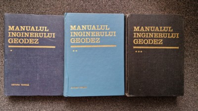 MANUALUL INGINERULUI GEODEZ (3 volume) foto