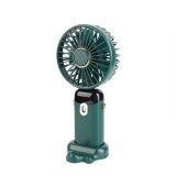 Cumpara ieftin Ventilator portabil USB re&icirc;ncărcabil, DEPOX&reg;, silențios cu 5 trepte de viteză, verde