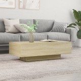 Masuta cafea Gossi, stejar Sonoma, 100x49.5x31 cm, lemn prelucrat, dreptunghiulara
