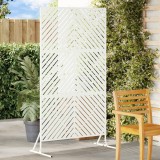 vidaXL Ecran de Intimitate Alb 100x50x180 cm din Oțel