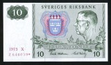 P124 SUEDIA 10 KRONOR COROANE 1975 seria Z * REPLACEMENT NECIRCULATA UNC