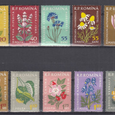 ROMANIA 1959 LP 485 PLANTE MEDICINALE SERIE SARNIERA