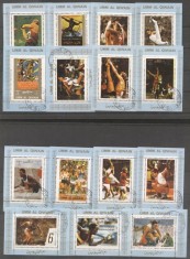 Umm al Qiwain 1973 Sport, Olympics, 15 perf. mini sheet, used T.206