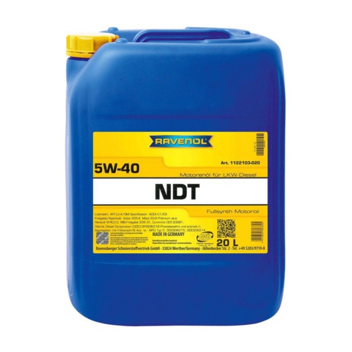 Ulei Ravenol NDT 5W40 20 litri