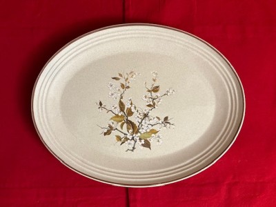 PLATOU ENGLEZESC- MARCAJ ROYAL DOULTON LAMBETHWARE - WILD CHERRY L34CM foto