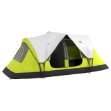 Cort camping, 6-8 persoane, impermeabil, cu ferestre, geanta, verde, alb, gri, 450x215x180 cm GartenVIP DiyLine, ART
