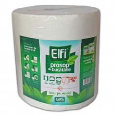 Prosoape de Hartie Elfi, 2 Straturi, 100 m, 1 Rola, Prosoape de Hartie, Prosoape Absorbante Hartie, Prosoape Elfi, Role Prosoape de Hartie, Rola Serve