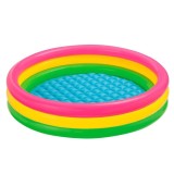 Piscina gonflabila rotunda, 114x25cm, multicolora, 3 inele