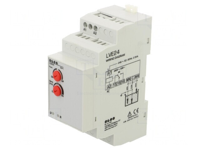 Releu de Monitorizare a Nivelului 24VAC IP40 8A